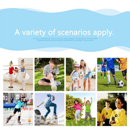 AOLIKES S Size Knee Pad Crash Proof Anti-Slip for Young Users Sports Protection - Black