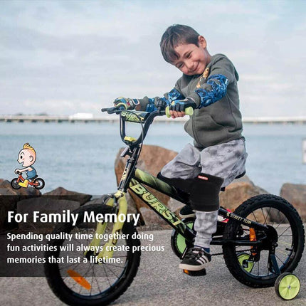 AOLIKES S Size Knee Pad Crash Proof Anti-Slip for Young Users Sports Protection - Black