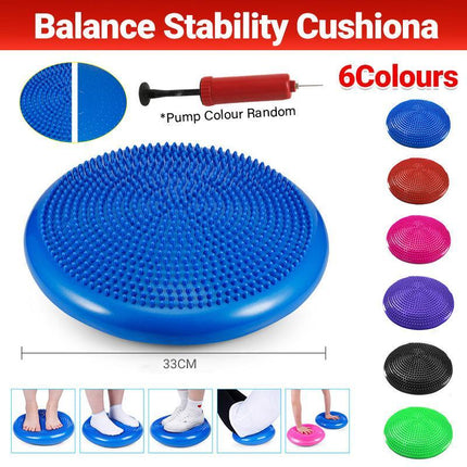 Balance Stability Cushion Wobble Air Disc Ankle Knee Strength Rehab Exercise - Green
