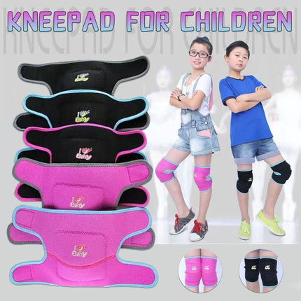 S Size Kid Knee Pad Crash Proof Antislip Basketball Dance Skating Protector - Black+Blue
