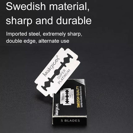 Pack of 10 to 200 Super Stainless Razor Blades Double Edge for Shaving Use - 100PCS