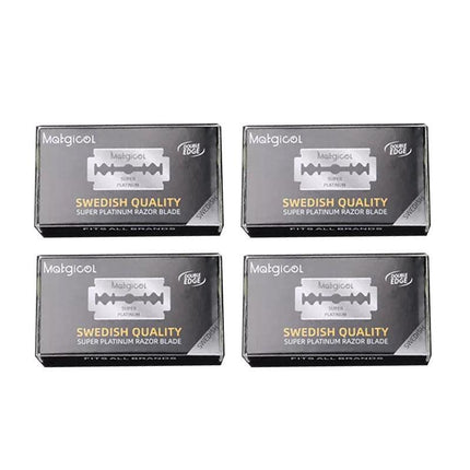 Pack of 10 to 200 Super Stainless Razor Blades Double Edge for Shaving Use - 100PCS
