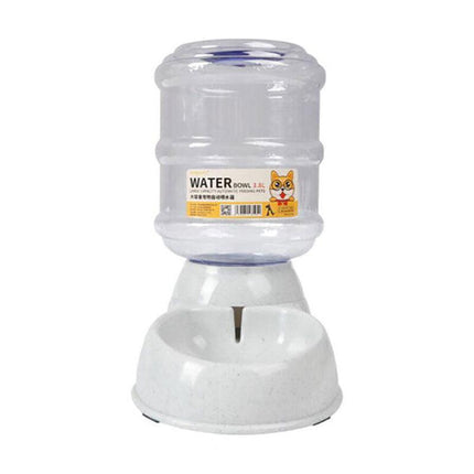 Automatic 3.8L Water Feeder Pet Dog Cat Puppy Dispenser Feeder Bowl Bottle - Pink
