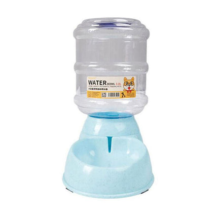 Automatic 3.8L Water Feeder Pet Dog Cat Puppy Dispenser Feeder Bowl Bottle - Green