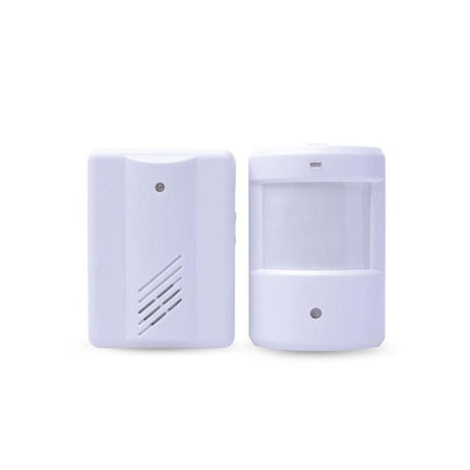 Restaurant Shop Door Entry Wireless Pir Motion Sensor Door Chime Door Bell Alarm - 2 Receivers+1 Sensor