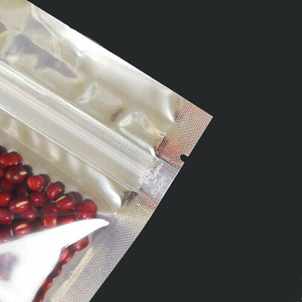 Clear Aluminum Foil Mylar Stand Up Retail Bags Zip Lock Pouches Pouch Packaging - 20*30+4CM-50PCS