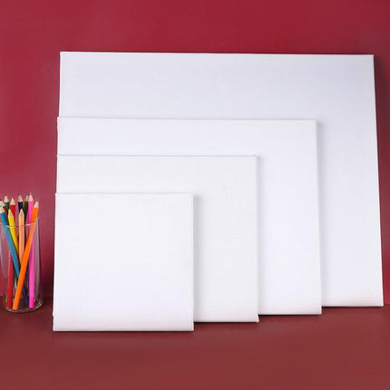 5x Artist Blank Stretched Canvas Canvases Art Large White Range Oil Acrylic Wood - 50*60CM