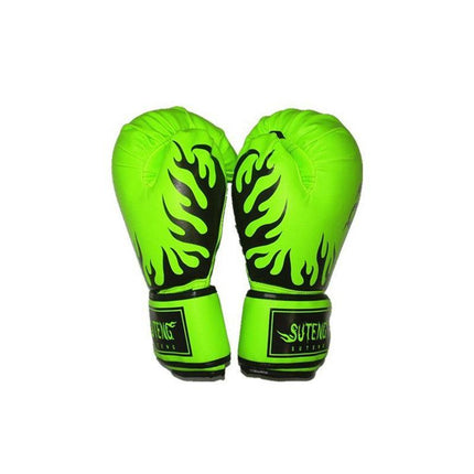 2PCS PU Boxing Training Gloves for Young Beginners Suitable for Ages 3-12 - Green