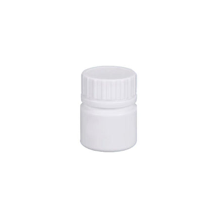 100pcs White Plastic Capsule Bottle Small Medicine Granule Packaging Container - 50ml