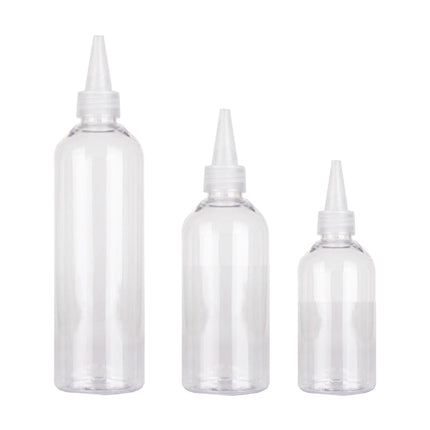 100pcs Needle Tip Plastic Bottles Transparent Squeeze Dispensing Bottle DIY Tool - 50ml