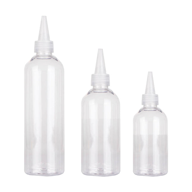 100pcs Needle Tip Plastic Bottles Transparent Squeeze Dispensing Bottle DIY Tool - 50ml