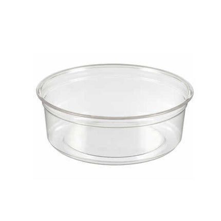 100PCS Transparent Packing Box With Cover Plastic Dessert Bowl Food Container - 8oz Bowl