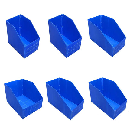 Plastic Storage Box Set 6Size Clear Hard Case Miter Tool Parts Display Organiser - 40x30x35cm