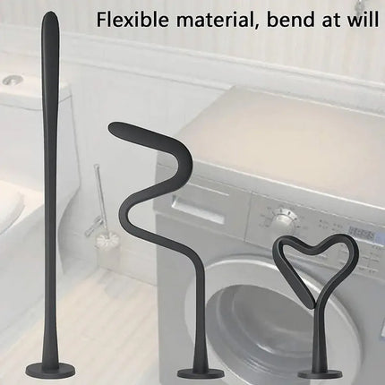 Magnetic Washer Door Holder Front Load Washing Machine Magnetic Door Prop - Black