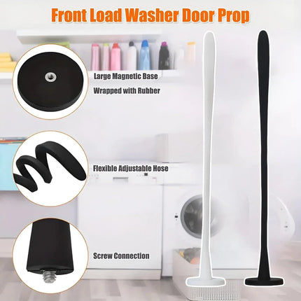 Magnetic Washer Door Holder Front Load Washing Machine Magnetic Door Prop - White