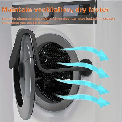 Magnetic Washer Door Holder Front Load Washing Machine Magnetic Door Prop - White