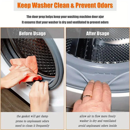 Magnetic Washer Door Holder Front Load Washing Machine Magnetic Door Prop - White