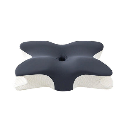 Memory Foam Butterfly Pillow Neck Support Slow Rebound Cervical Pillow - Dark Grey