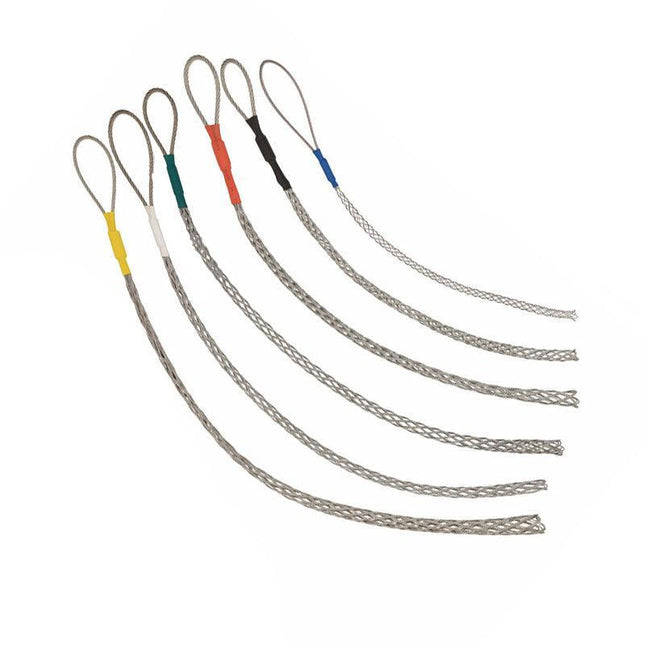 Stainless Steel Cable Pulling Sock Wire Grip Tool for NBN Telstra Ducting 6 Sizes - Yellow(20-25MM)