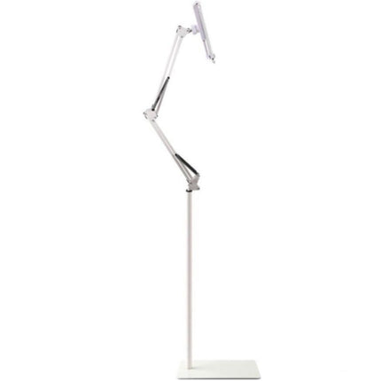 Hands Free Floor Stand Adjustable Bed Clip Holder For Tablet iPad iPhone Switch - 175cm White(Floor Cantilever Stand