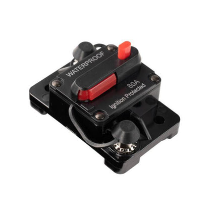 Waterproof Car Circuit Breaker Fuse Reset 30-300A AMP 12V-48V DC Car Boat IP67 - 80A