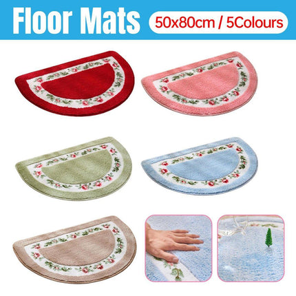 Non Slip Entry Mat Indoor Outdoor Mat Washable Foot Mat Foyer Bedroom - Khaki