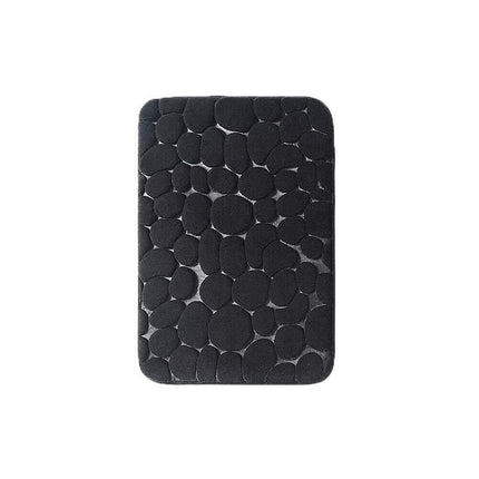40x60cm Non-Slip Memory Foam Bath Mat Super Absorbent Floor Rug for Bathroom Use - Khaki