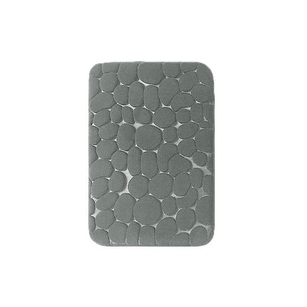 40x60cm Non-Slip Memory Foam Bath Mat Super Absorbent Floor Rug for Bathroom Use - Khaki
