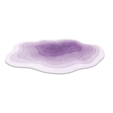 Shaped Cashmere Carpet Living Room Full Blanket Cloakroom Dressing Table - Purple