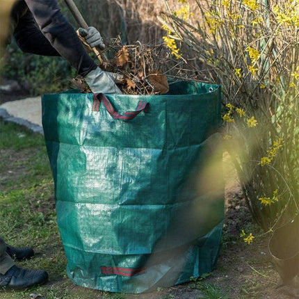 Green Garden Waste Bags with Lids 76 x 67 cm - 3 Pieces