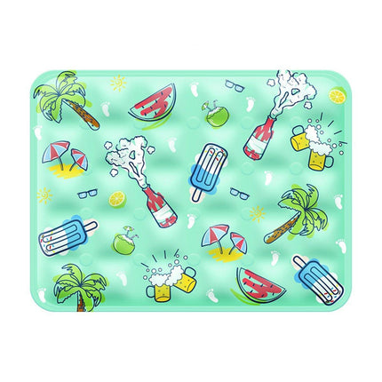 Cooling Ice Mat for Pets Summer Dog and Cat Cooling Pad Comfortable Pet Bed - Yellow - 60x90cm