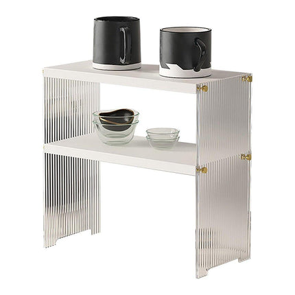 Acrylic Desktop Cup Holder Multi-Purpose Portable Storage Organizer For Home - Brown