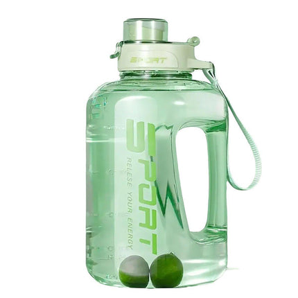 Large Capacity Water Cup Fitness Sports Water Bottle for Gym Outdoor Activities - White
