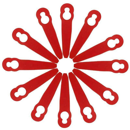 Grass Trimmer Plastic Blades Part Cutter Replace Acc Crop For Ozito Bosh Kuller - 100PCS