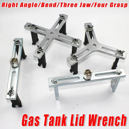 Adjustable Universal Fuel Tank Cover Removal Tool 3 Claws Gasoline Pump Wrench - Four-Grasp