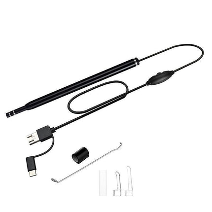 Led Ear Camera Cleaner Endoscope Otoscope Scope Pick Ear Wax Removal  Scoop Tool