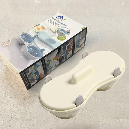 Microwave Egg Steamer With Lid Kitchen Egg Cooker Poacher Steam Box Container - White
