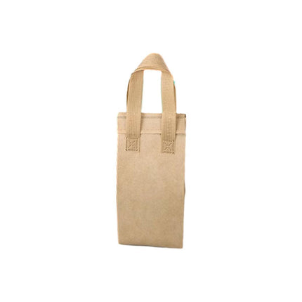 50pcs Thermal Insulation Packing Bag Non Woven Milk Tea Cake Food Storage Bag - Kraft-26x26x17cm