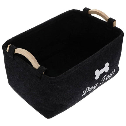 Large Felt Storage Basket for Dog Toys Dirty Clothes Sundries Home Organizer