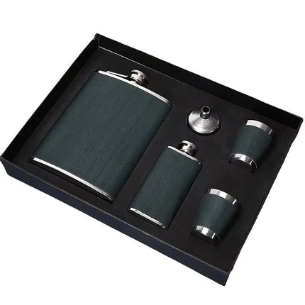 Stainless Steel Hip Flask Portable Wine Pot Flat Pocket Bottle Outdoor Travel