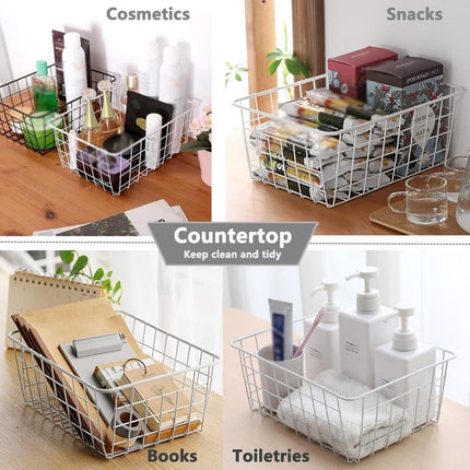 4pcs Fruit Basket Storage Baskets for Kitchen Organization Home Storage Solution