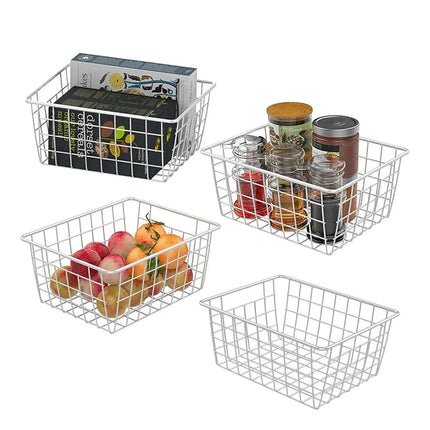 4pcs Fruit Basket Storage Baskets for Kitchen Organization Home Storage Solution