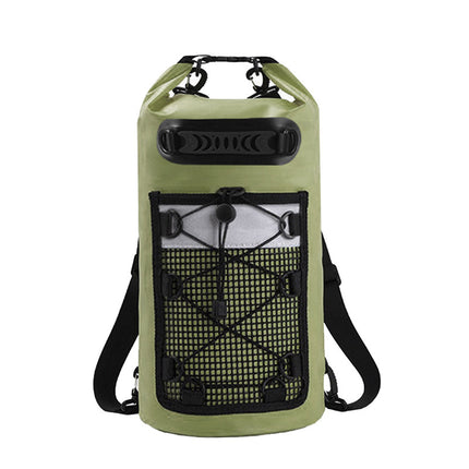 Outdoor Waterproof Dry Bag Roll Top Sack Rafting Swimming Hiking Travel Gear - Green - 30L