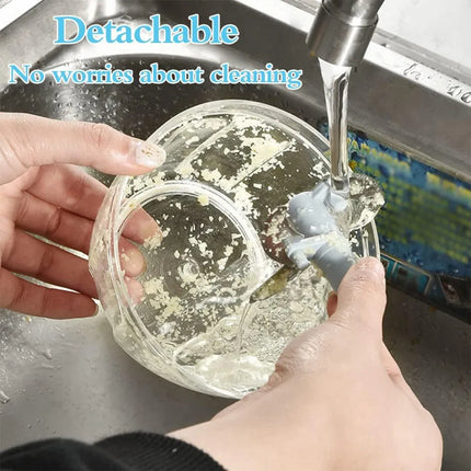 500ml Manual Meat Mincer Garlic Chopper Rotate Garlic Press Crusher Vegetable - Blue