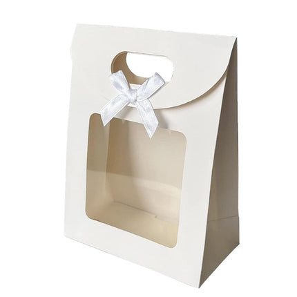 24PCS Bow Flap Tote Bag Reusable Shopping Carry Bag Gift Party Packaging Bag - 26x19x9cm