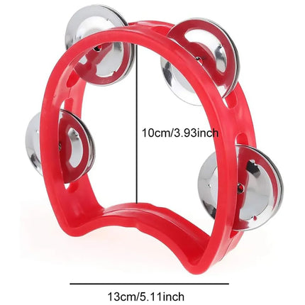 Hand Cranked Bell Set 4PCS Four Ring Bells Hand Held Musical Instrument