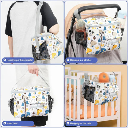 Stroller Hanging Bag Multi-Functional Mommy Bag Large Capacity Durable