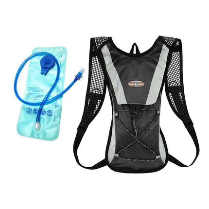 Hydration Pack Backpack Bag with 2L Water Bladder for Hiking Camping Cycling Running - Orange