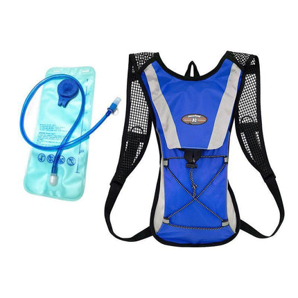 Hydration Pack Backpack Bag with 2L Water Bladder for Hiking Camping Cycling Running - Orange
