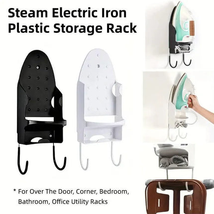 Iron Stand Double Hook Storage Rack Hanging Iron Holder for Home Organisation - White